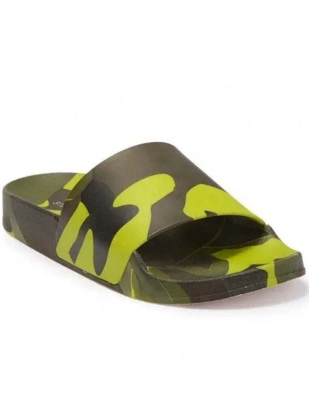 NEW Steve Madden Camo Print Slides Green Sandals Sofi Size 5 Nordstrom Boho NWOT